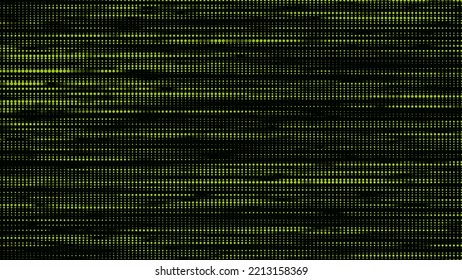 Texture of halftone dots. Futuristic abstract background. Particle pattern. Visualization of big data. Broken screen. Vector illustration.