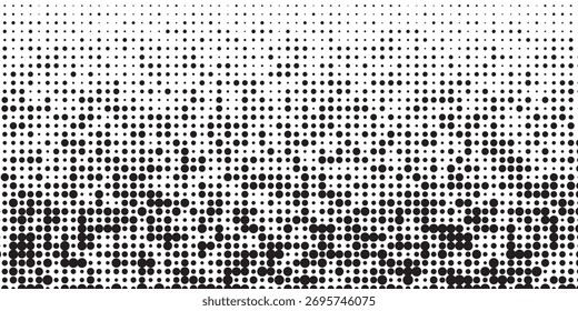 The texture of halftone monochrome abstract