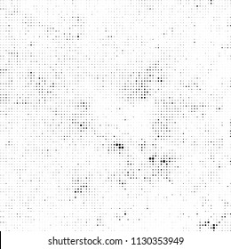 The texture of halftone is monochrome. Black and white background of dots of ink