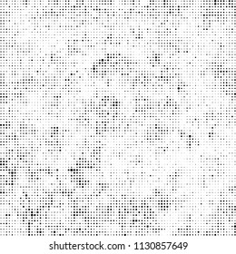 The texture of halftone is monochrome. Black and white background of dots of ink