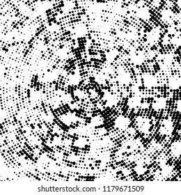 The texture of halftone monochrome radial