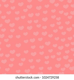 Texture of hearts on pink background