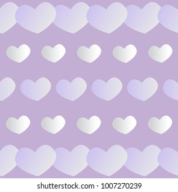 Texture hearts on a purple background
