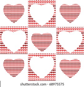 texture of hearts, valentine card