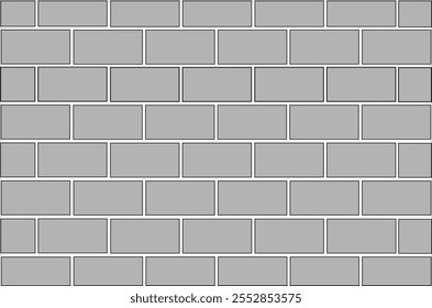 Texture of house wall concrete bricks (Batako), perfect for background and wallpaper. Vector illustration.