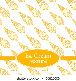 texture with ice cream yellow