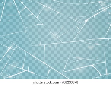 Texture ice surface  Isolated transparent background  Vector illustration  eps 10 