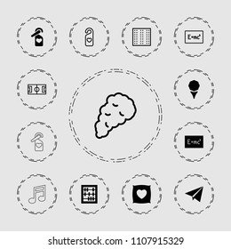 Texture icon. collection of 13 texture filled and outline icons such as abacus, golf, paper airplane, field, board with formulas. editable texture icons for web and mobile.