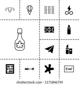 Texture icon. collection of 13 texture filled and outline icons such as lipstick, abacus, paper plane, golf, board with formulas. editable texture icons for web and mobile.
