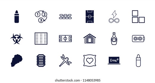 Texture icon. collection of 18 texture filled and outline icons such as lipstick, smoke, football pitch, electric circuit, hazzard. editable texture icons for web and mobile.
