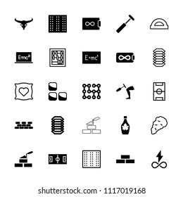 Texture icon. collection of 25 texture filled and outline icons such as field, bull skull, brick wall, maple syrup. editable texture icons for web and mobile.