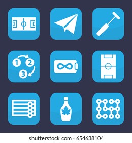 Texture icon. set of 9 filled texture icons such as wooden wall, maple syrup, medical hammer, football pitch, 1 2 3, paper plane, electric circuit