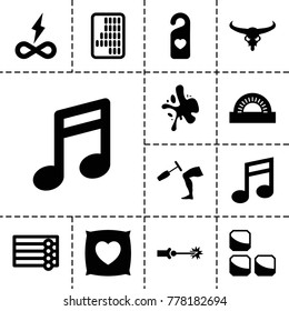 Texture icons. set of 13 editable filled texture icons such as bull skull, wooden wall, note, endless battery, heart tag, knee hammer reaction check, electric circuit