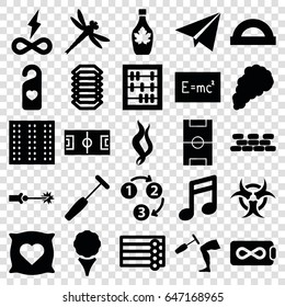 Texture icons set. set of 25 texture filled icons such as field, wooden wall, pillow with heart on it, maple syrup, heart tag, knee hammer reaction check, medical hammer