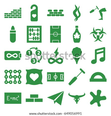Texture icons set. set of 25 texture filled icons such as bull skull, brick wall, pillow with heart on it, lipstick, splash, maple syrup, heart tag, knee hammer reaction check