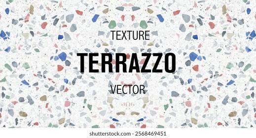 Texture imitation terrazzo. Vectorial design