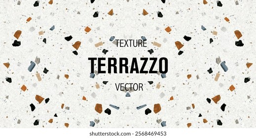 Texture imitation terrazzo. Vectorial design