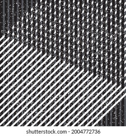 Texture with interlacing black and white bands. Seamless vector illustration eps 10.