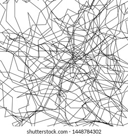 Texture with Intersecting Straight Lines, Notebook Hand Drawn. Pencil Hatching. Grunge Doodles Scribble Chaotic Thin Crossing Lines, Ink Sketch, Cross-Hatching, Scratched Grid