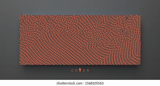 Texture. Irregular array or matrix of random ovals. Vector illustration for print, textile, fabric, package, wrapping or cover. 