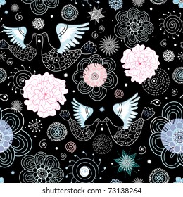 texture kissing birds