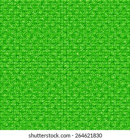 The texture of knitted wool, green background