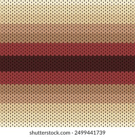 Textura del bordado del patrón de tejer. Fondo de Ilustración vectorial geométrica de color de calentamiento detallado para diseño de impresión textil