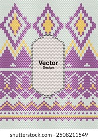 Diseño de ganchillo de punto de punto de punto de textura