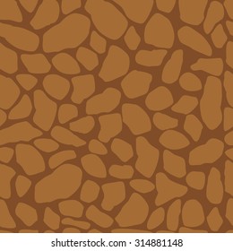 Texture of leather. Seamless background. Vector illustration of brown leather pattern