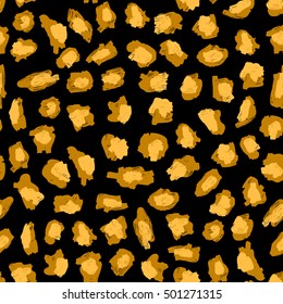 The texture of the leopard spots. Leopard pattern for textiles