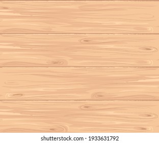 Textura de tablas de madera marrón claro. Vector.