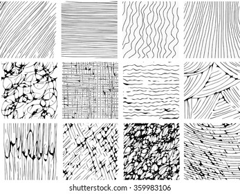 Texture Line Abstract Hand Drawn Vector Stock Vector (Royalty Free ...