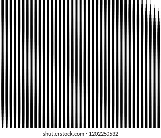 Texture with lines of varying thickness. Halftone effect. Direct hatching. Scalable vector graphics