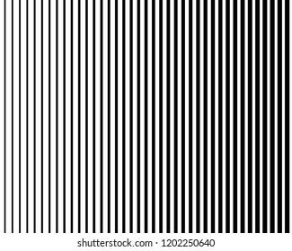 Texture with lines of varying thickness. Halftone effect. Direct hatching. Scalable vector graphics
