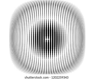 Texture with lines of varying thickness. Halftone effect. Direct hatching. Scalable vector graphics