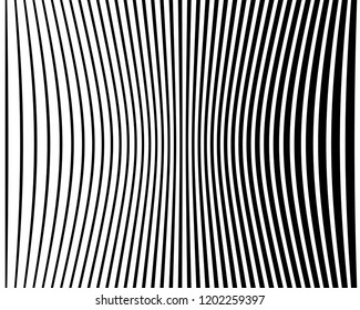 Texture with lines of varying thickness. Halftone effect. Direct hatching. Scalable vector graphics