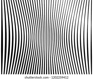 Texture with lines of varying thickness. Halftone effect. Direct hatching. Scalable vector graphics