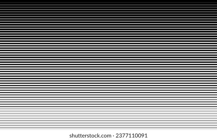 Texture with lines of varying thickness. Halftone effect. Direct hatching. Scalable vector graphics. Vector illustration