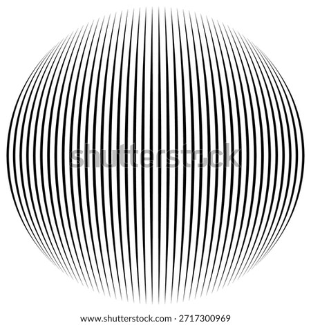 Texture with lines of varying thickness. Halftone effect. Direct hatching. Scalable vector graphics

