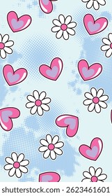 texture love flowers cute girl 