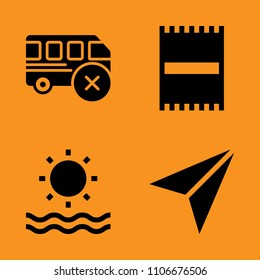 texture, marker, navigator and weather icons set. Vector illustration for web and design