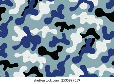 Textura: azul militar y blanco, patrón de camuflaje de caza