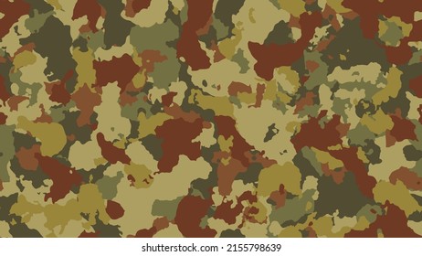 Texture military camouflage. Abstract camo backgound. Seamless pattern for textile. Brown stylish concept. Colorful uniform design. Combat vector illustration.