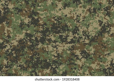 Texture military camouflage pattern. Army and hunting masking ornament