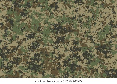 Texture military camouflage pattern. Army and hunting masking ornament