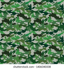 Texture military camouflage repeats seamless army green hunting. Camouflage seamless pattern texture. Abstract modern vector military camo backgound. Fabric textile print template. Vector illustration