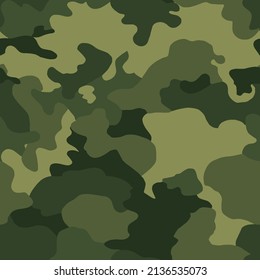 Texture military camouflage repeats seamless Vector Pattern For fabric, background, wallpaper and others. Classic clothing print. Abstract monochrome seamless Vector camouflage pattern.
