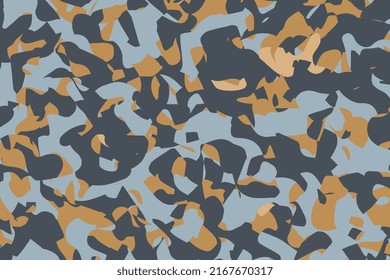texture military camouflage repeats seamless army green hunting. Camouflage pattern background. Classic clothing style masking camo repeat print. four colors forest texture. Vector illustration.