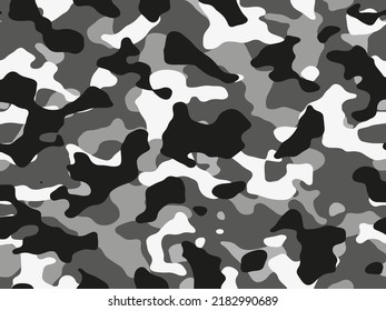 Texture military camouflage repeats seamless army black white hunting