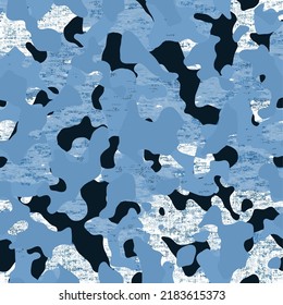 Texture military camouflage repeats seamless army blue hunting